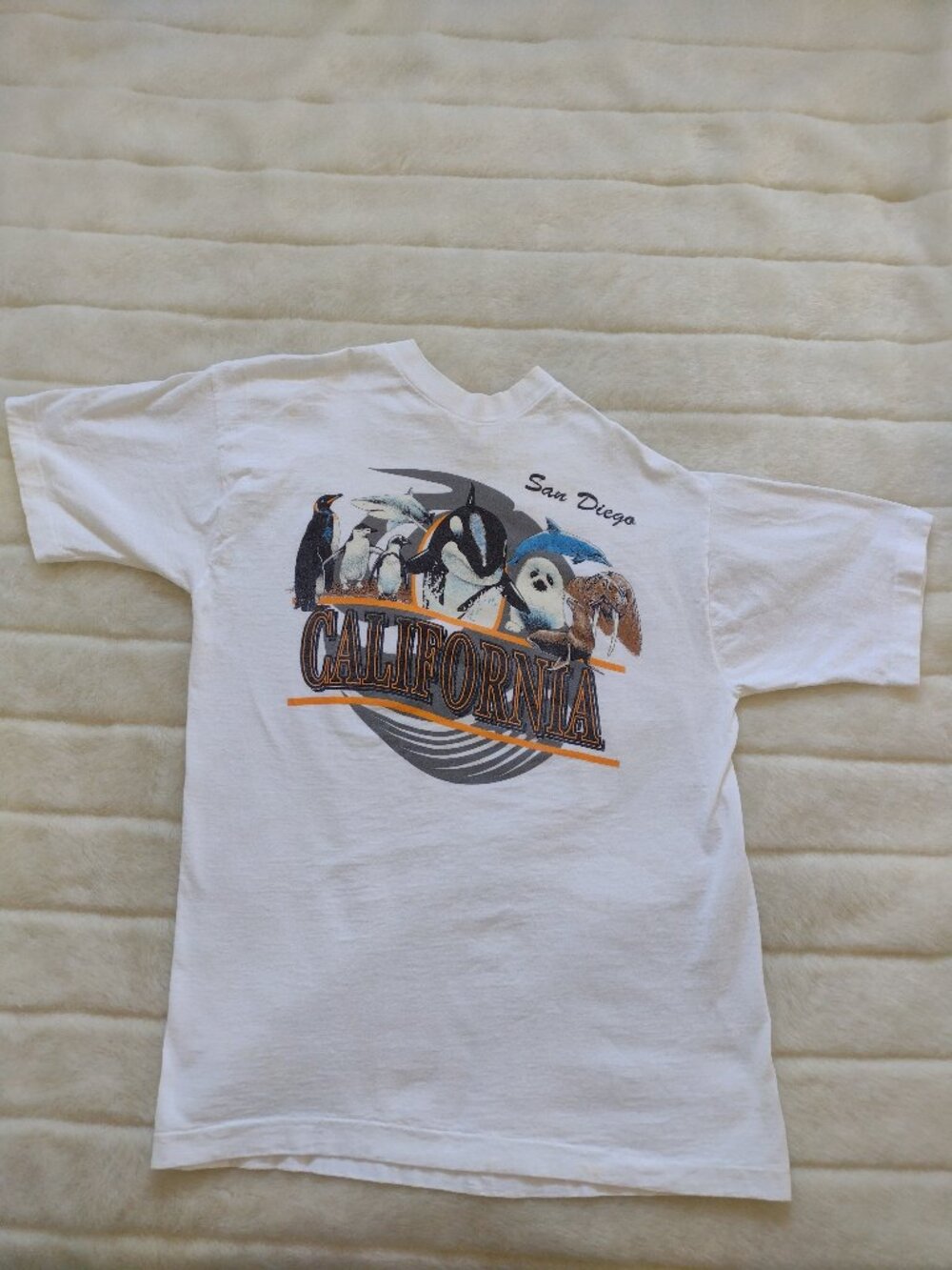 Vintage San Diego Zoo California Single Stitch T-Shirt White Large